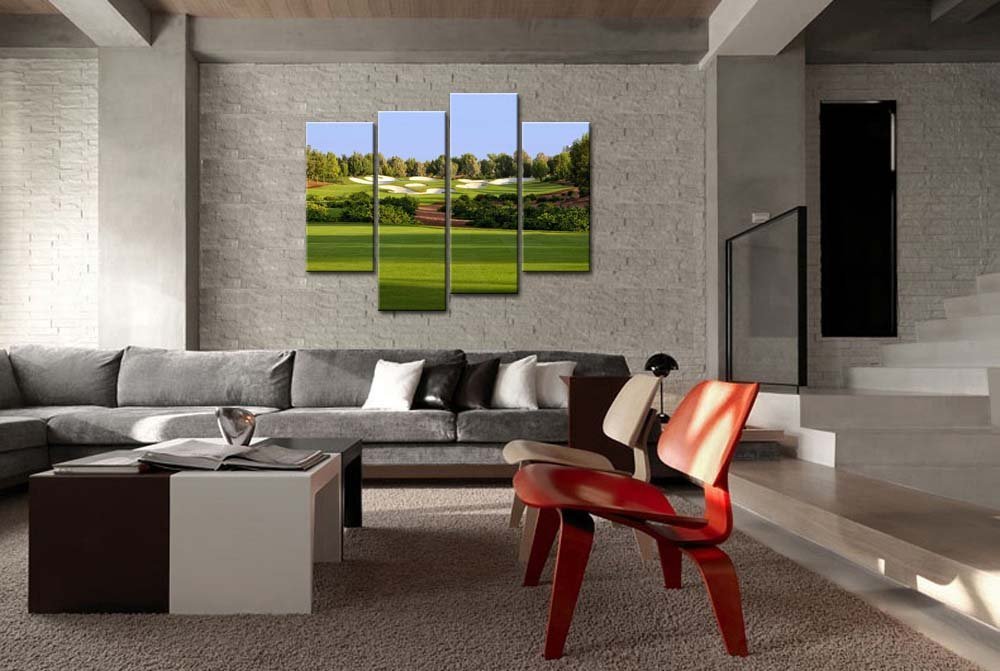 Wall Art Painting Jumeirah Golf Estates Trees Lawn Prints On Canvas Drop shipping - 副本