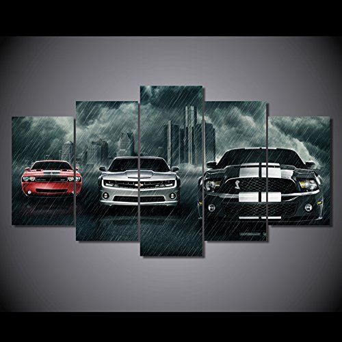 Super cars Dodge challenger Chevrolet Camaro Ford Mustang Shelby print Wall Art Drop shipping
