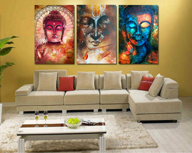 Buddha Portrait canvas painting home decor wall art picture Dropshiping