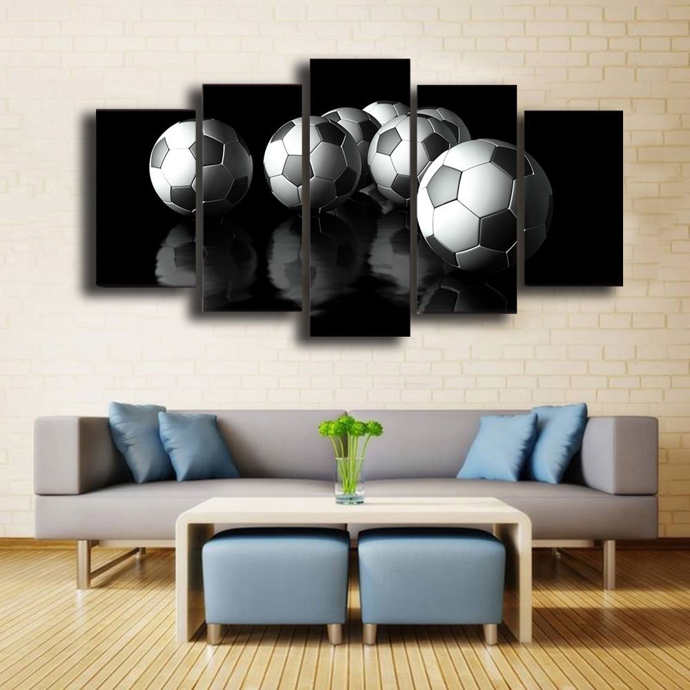 Canvas Art Soccer Painting Football Wall Pictures Canvas Print Drop shipping