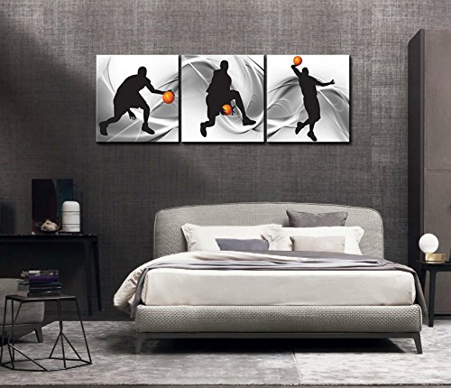  Basketball Sports Themed Canvas Wall Art Basketball Boys painting Drop shipping