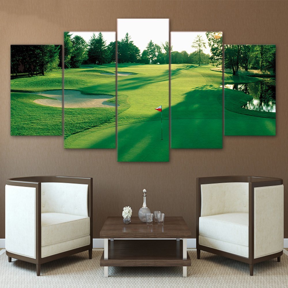 Golf Course canvas wall art Golf Picutre Print custom