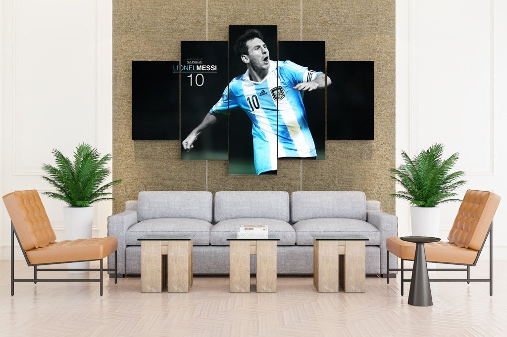 Football Lionel Messi FC Barcelona Argentina National  Soccer Fan Wall Art Canvas Prints Drop shipping 
