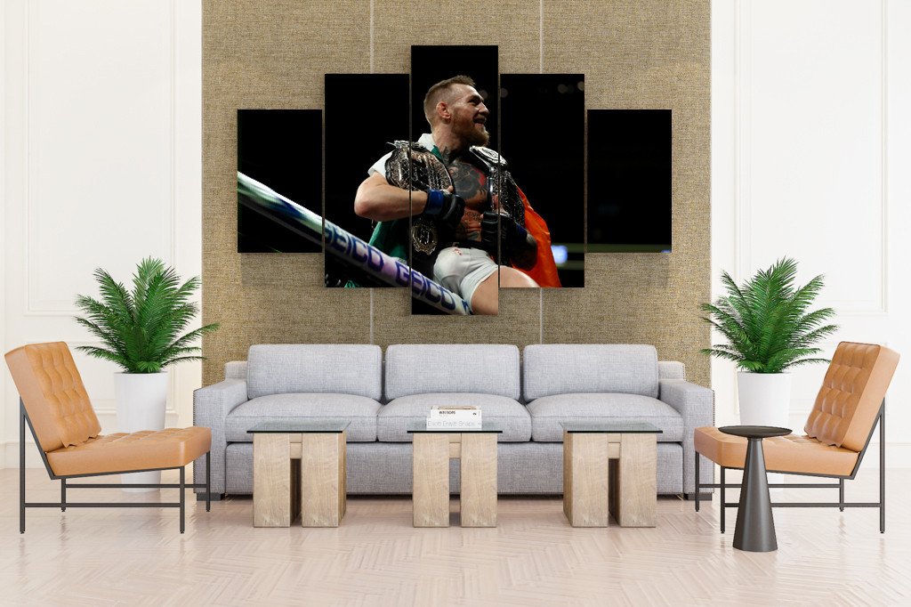 Mcgregor with His Winning Prize Canvas Print Wall Art Wall Decor Drop shipping