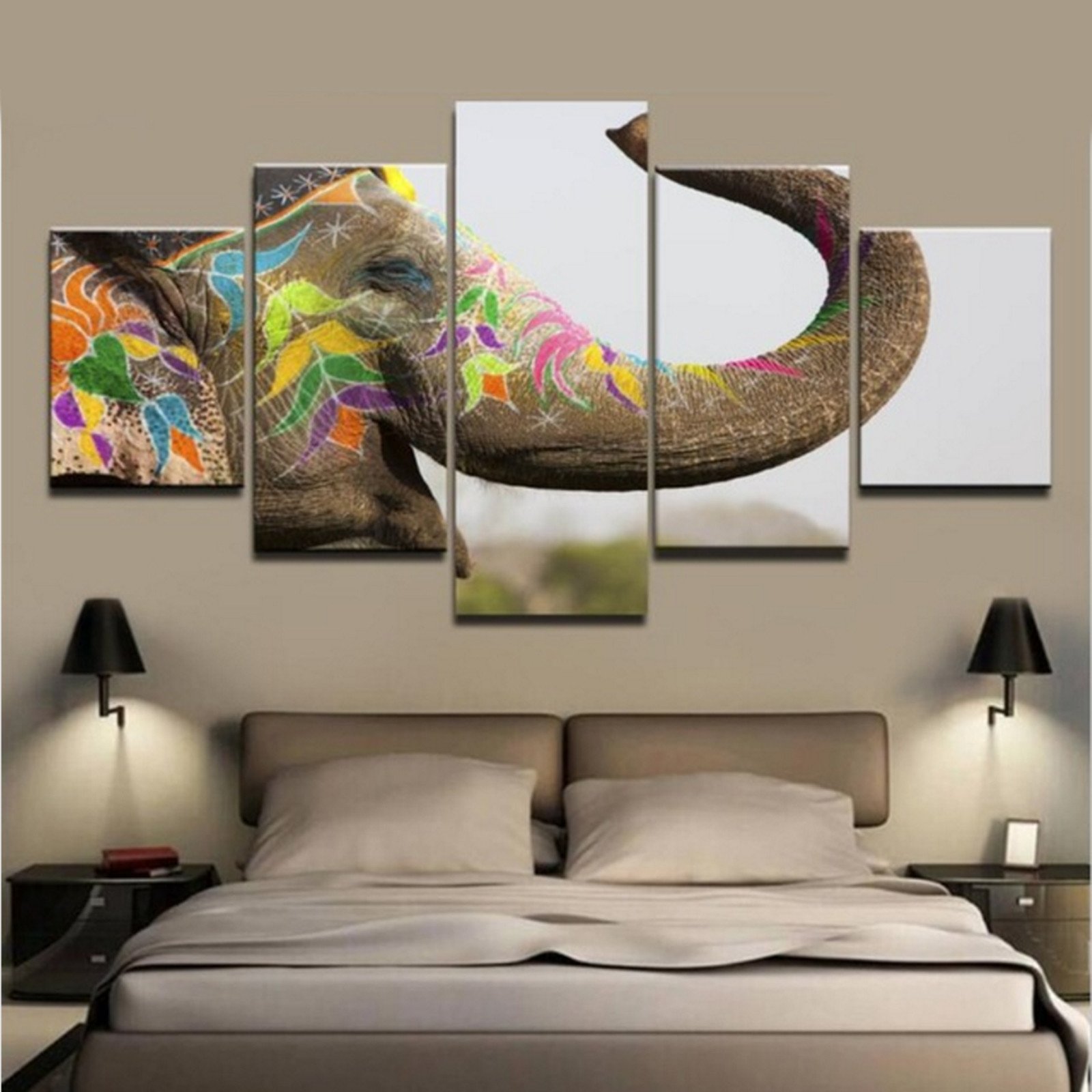 Canvas wall art animal Elephant Artwork Pictures to Photo Paintings on Canvas Wall Art Drop shipping