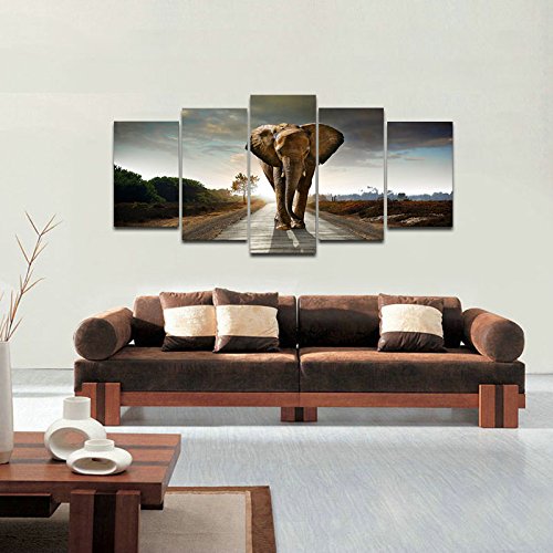 Canvas Prints Elephant Animals Landscape Photo Paintings on Canvas Wall Art Drop shipping 