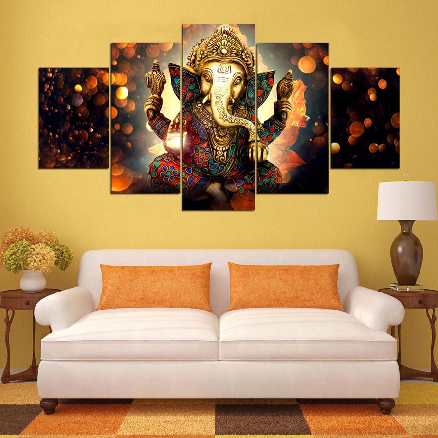 Elephant Trunk God Canvas Painting Wall Art Home Decor Drop shipping 