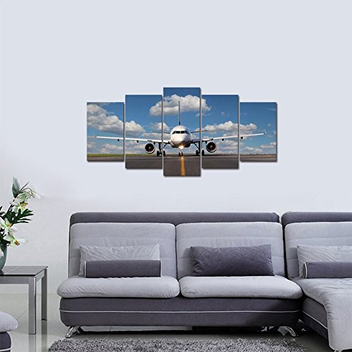 Landscape Skyline Artwork Canvas Prints Airplane Pictures Paintings on Canvas Wall Art Drop shipping