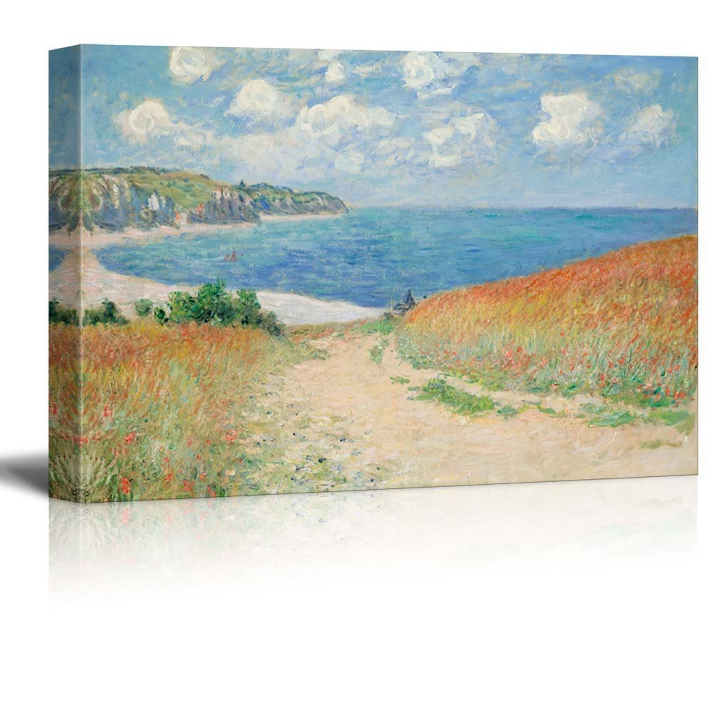 The Corn At Pourville by Claude Monet Canvas Prints Wall Art Ready to hang Drop shipping