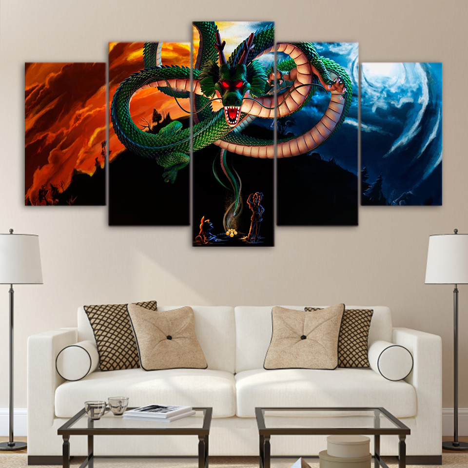 Dragon ball Summon Dragon anime painting canvas art HD print Drop shipping