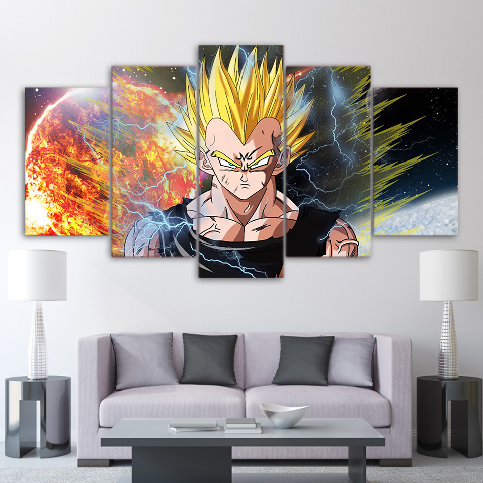 Dragon ball Z strongest fighter paintings canvas art HD print Drop shipping