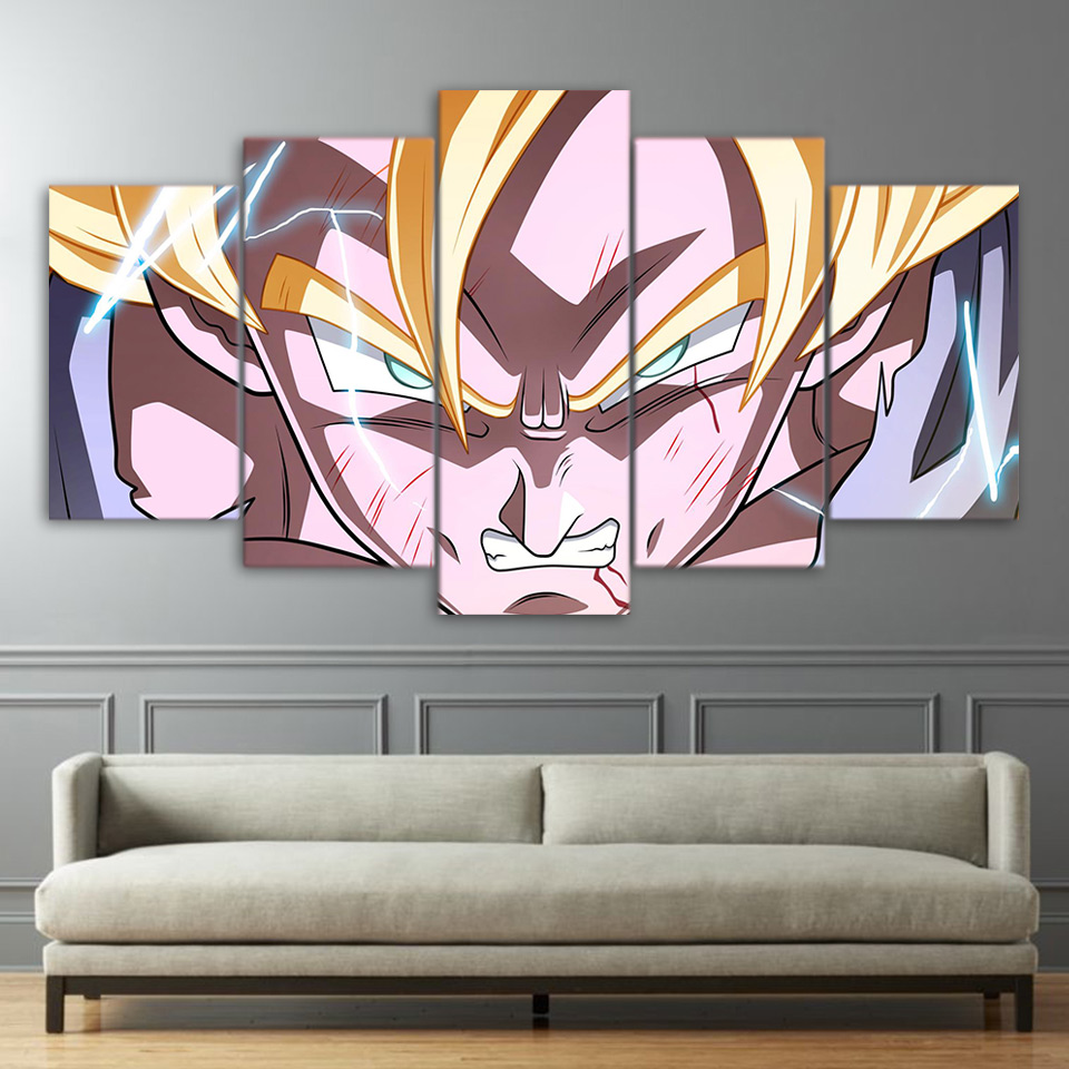 Dragon ball Z fighter anime painting canvas art HD print Drop shipping