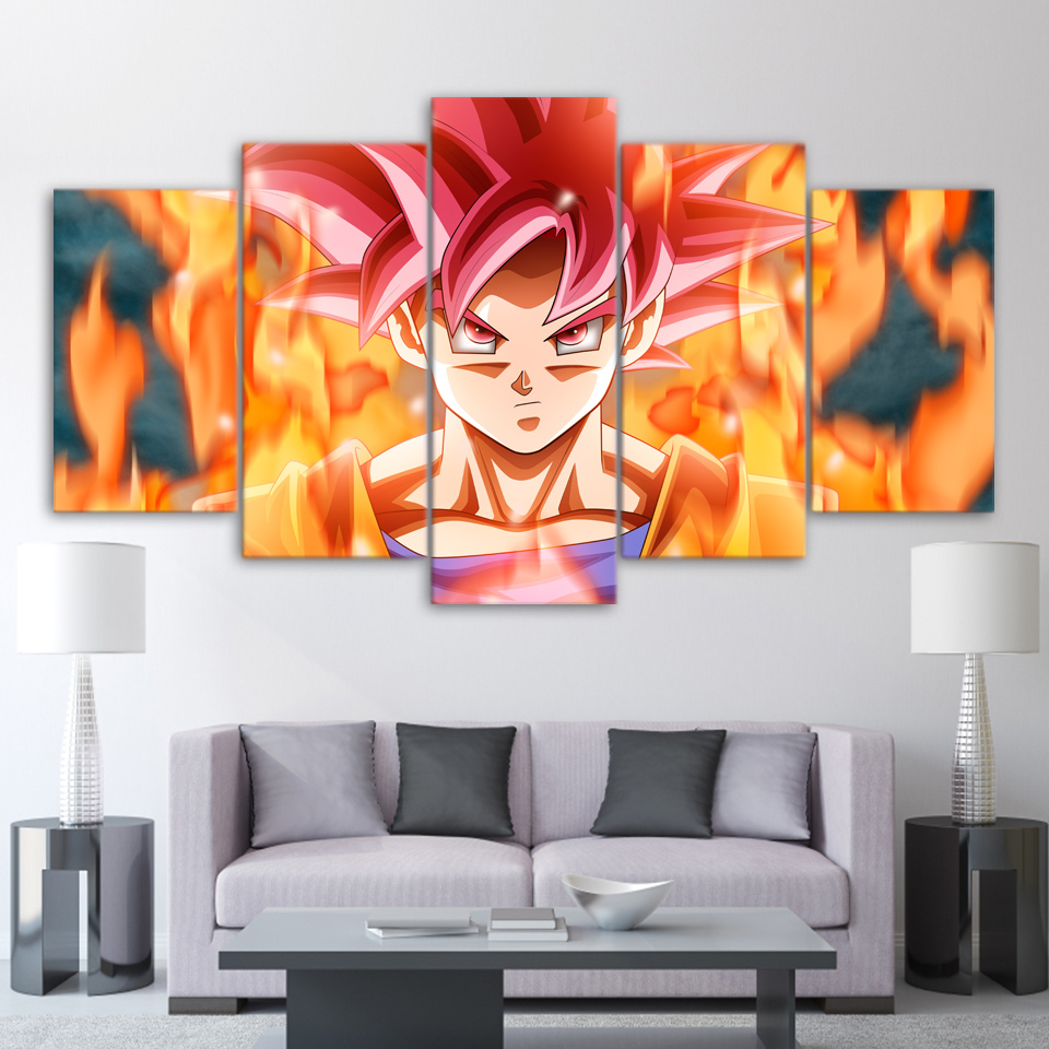 canvas wall art goku dragon ball poster HD print Drop shiping