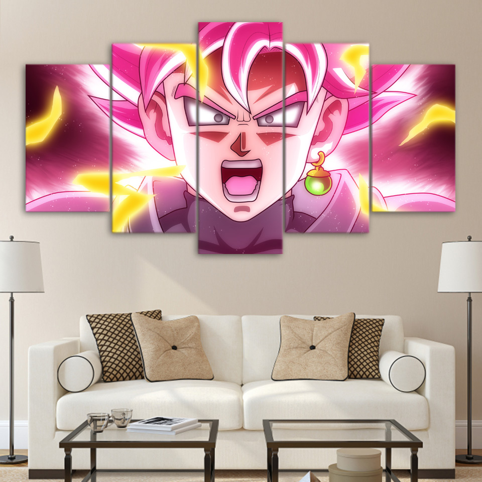  Dragon ball energy flame power poster canvas art HD Print Drop shipping