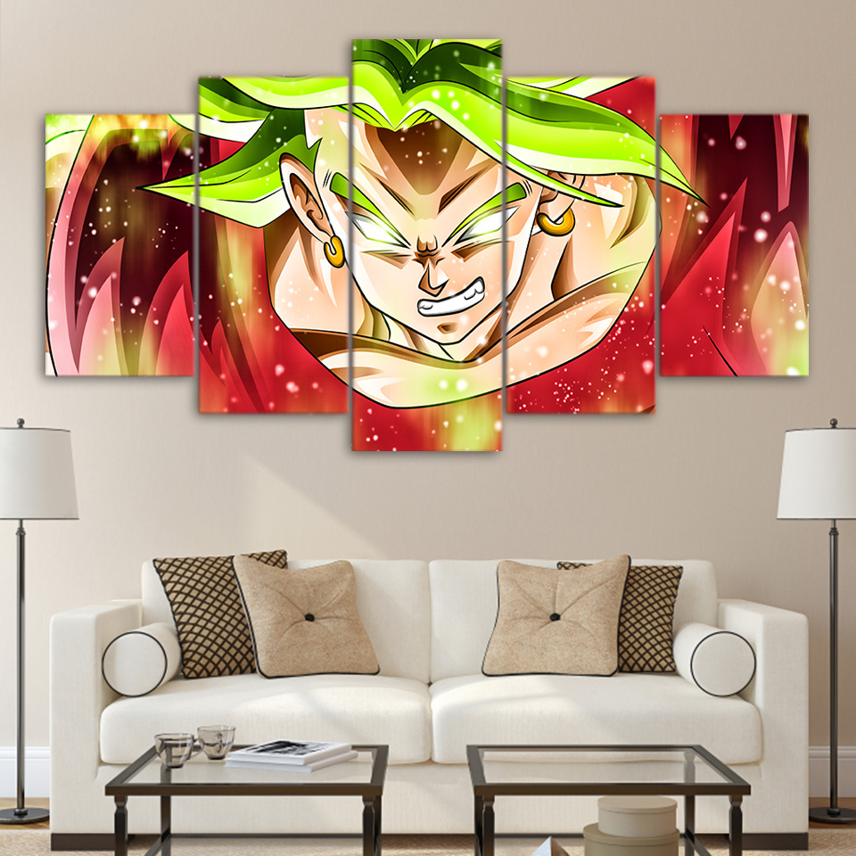 dragon ball Z animation fighter paintings canvas wall art print drop shipping