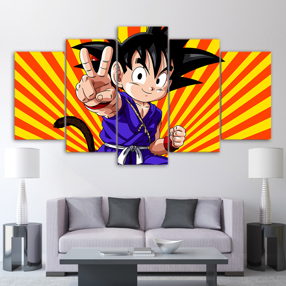 canvas art Dragon Ball Z Kid Goku poster HD printed Drop shipping
