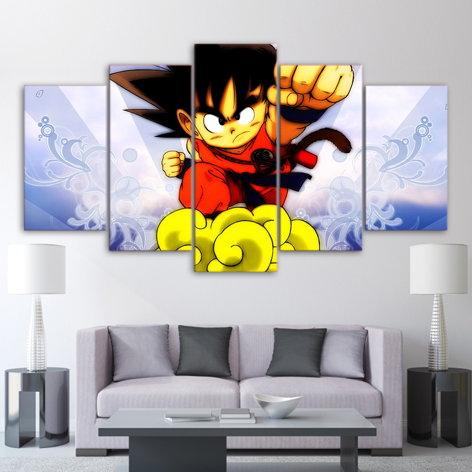 Dragon ball kid Goku painting Wall Art Canvas Drop shipping