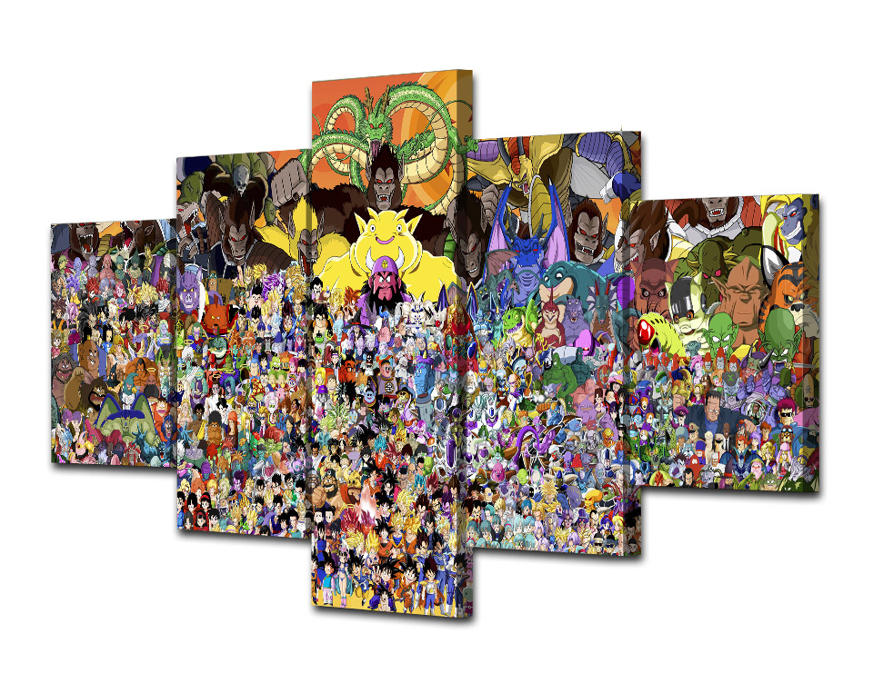 Cartoon Dragon Ball Wall Art Print Canvas Paintings Printed Drop shipping