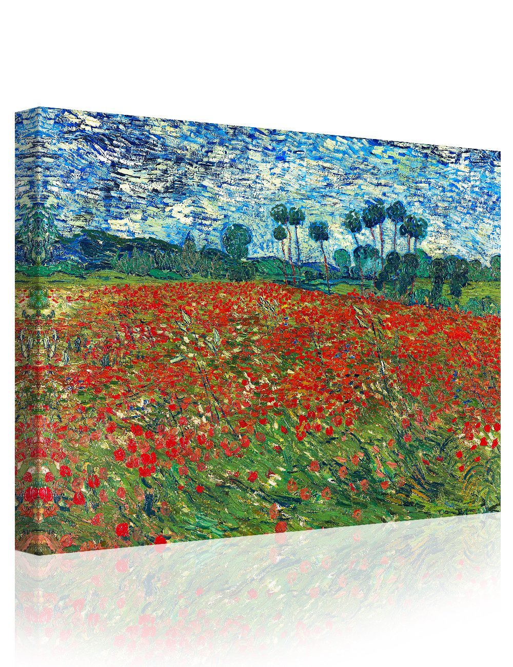 Poppy Field Floral Vintage , Vincent Van Gogh Art Reproduction Drop shipping