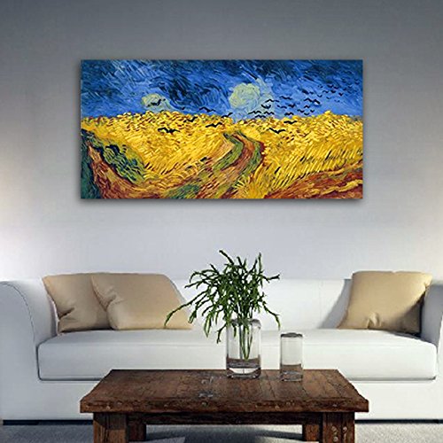 Wheatfield with Crows Van Gogh Famous Oil Paintings Reproduction Landscape Pictures Drop shipping