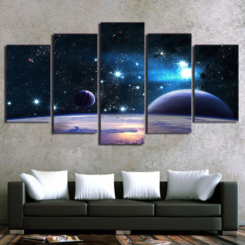 Universe Galaxy Starry Sky Posters canvas painting drop shipping