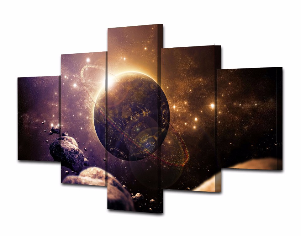  Planet of the universe Painting Canvas print poster picture drop shipping