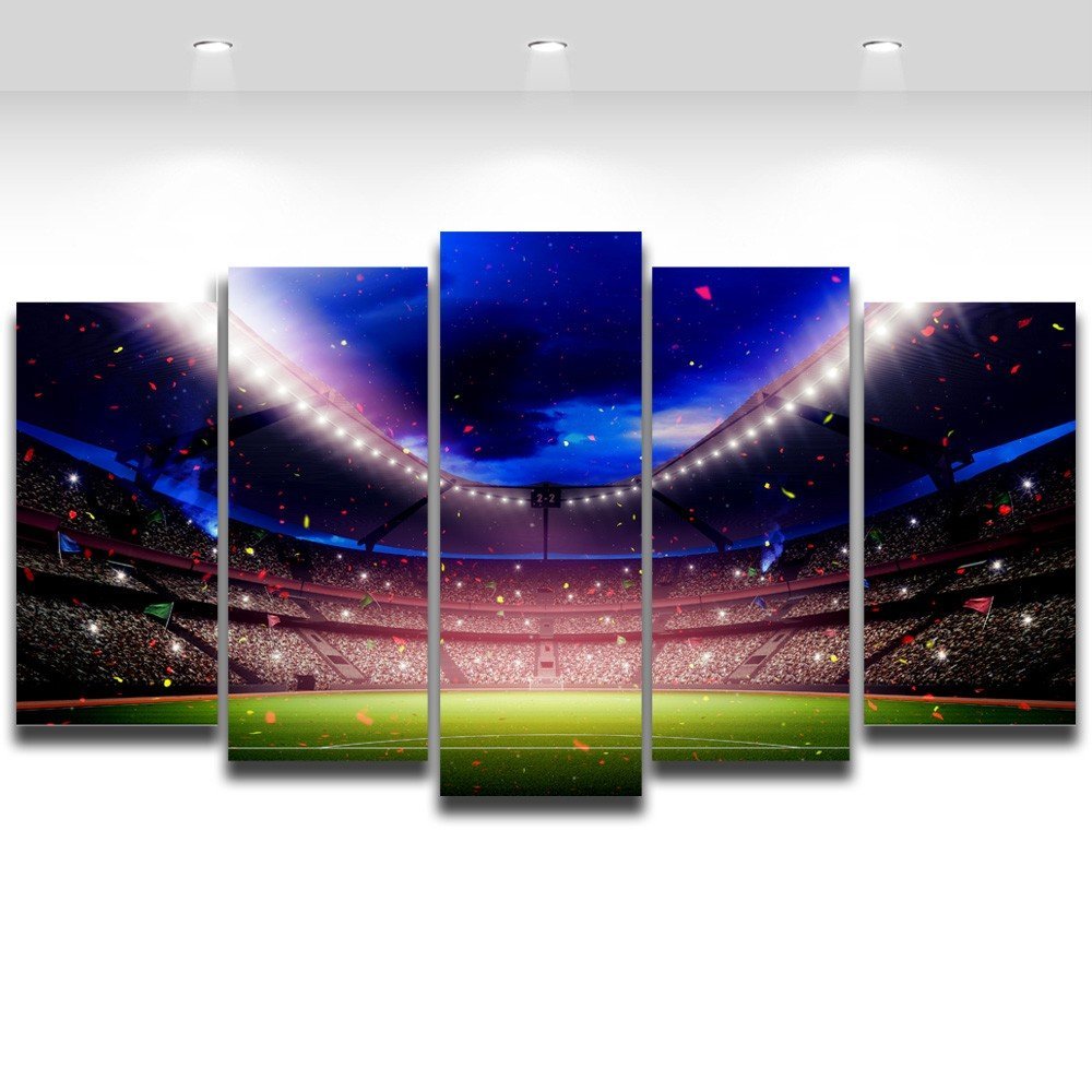  Football Playground Soccer canvas print Painting drop shipping