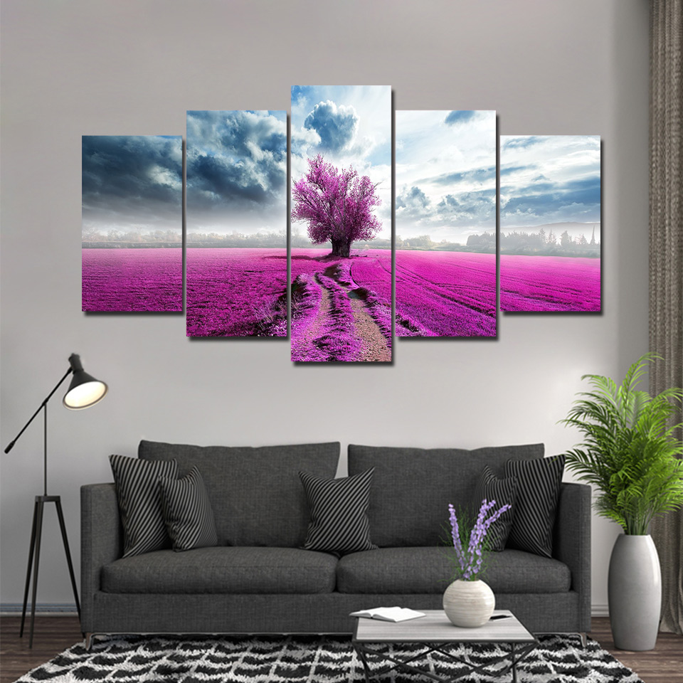 canvas art Pink flowers wall pictures canvas print drop shipping