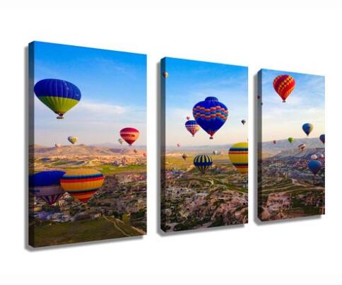 The colorful balloon event in Capadoccia  hd printed  Wall Art Drop shipping