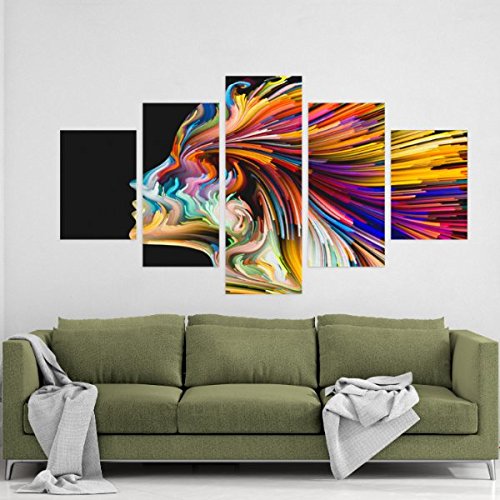 Abstract Colors Angles Black Imagination Wall Art Drop shipping