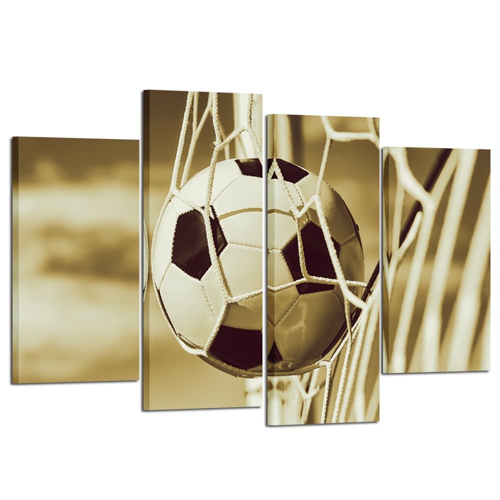 Soccer Sports Canvas Wall Art Prints Stretched and Framed Ready to Hang Drop shipping