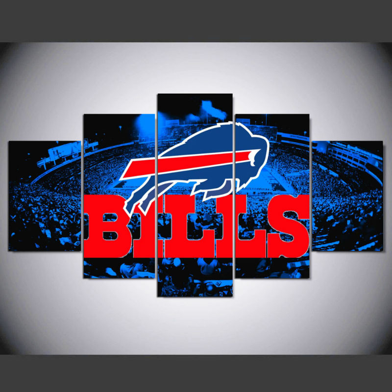 Buffalo Bills logo poster Canvas Wall Art Printed drop shipping