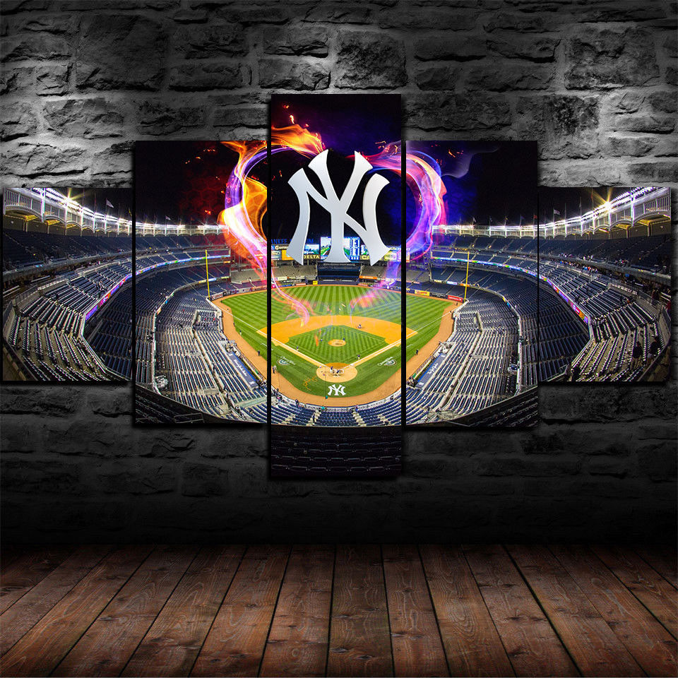 New York Yankees Stadium Wall Art Baseball Canvas Home Decor Poster Drop shipping