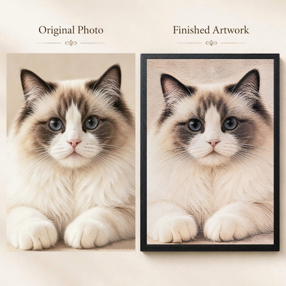 Custom 3D Texture Painting UV Print Wall Art Personalized Multi-Layer Texture Painting Custom Impasto Style Art